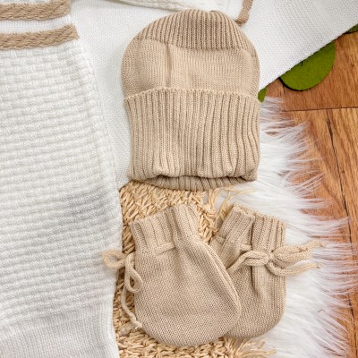 Saída Maternidade Maitê - Off White e Bege Saída Maternidade Maitê - Off White e Bege